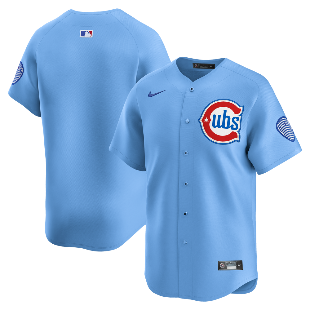Chicago Cubs Youth Blues Alternate Limited Baby Blue Jersey by Nike Jerseys Nike