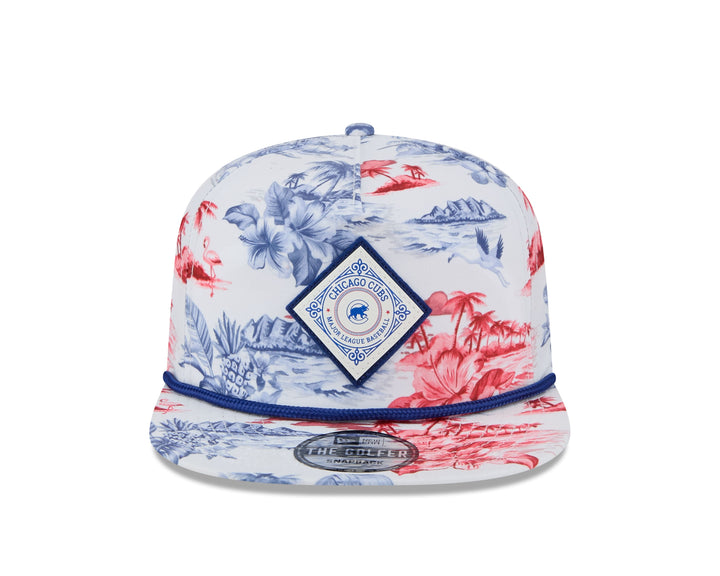 Chicago Cubs Island Pattern Golfer Cap by New Era Caps NEW ERA CAP COMPANY INC