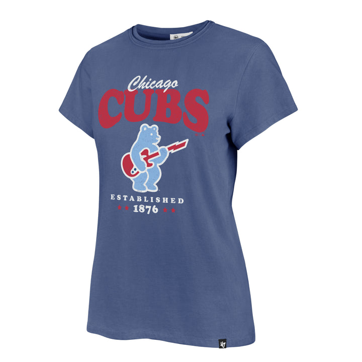 Chicago Cubs Blues Bear Women's Blue Tee by '47 Brand Short Sleeve Tees '47 BRAND