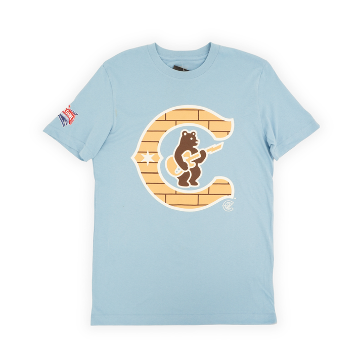Chicago Cubs 2027 All-Star Game Rock Bear Chrome T-Shirt by New Era T-Shirt NEW ERA CAP COMPANY