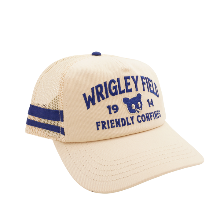 Wrigley Field Friendly Confines Roscoe Mesh Trucker Cap by American Needle Cap AMERICAN NEEDLE