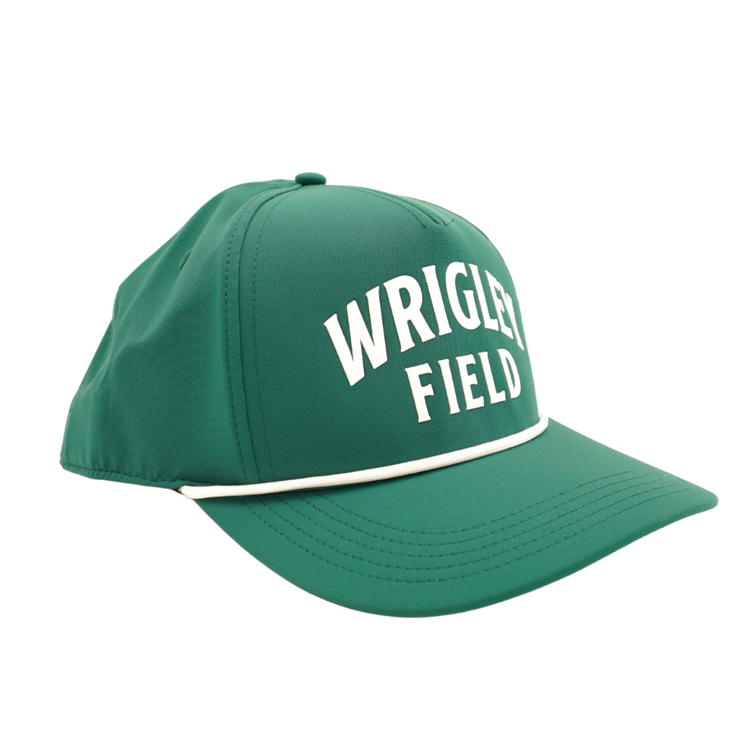 Wrigley Field Cappy Rope Snapback Cap in White by American Needle Cap AMERICAN NEEDLE