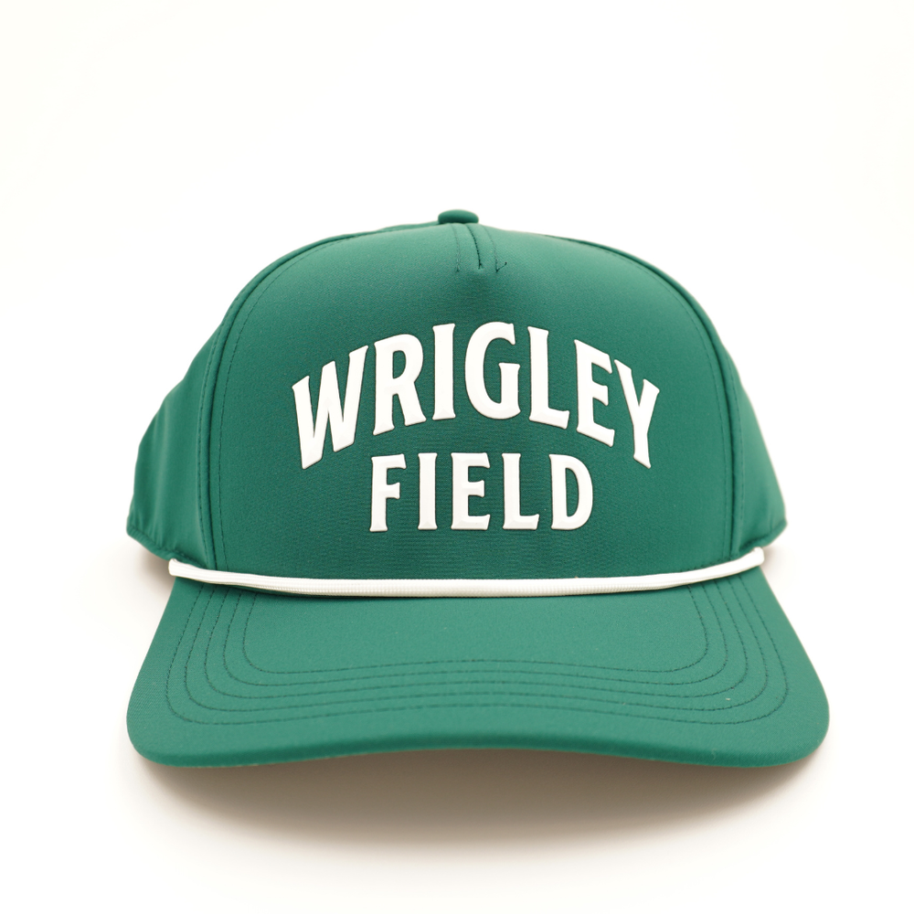 Wrigley Field Cappy Rope Snapback Cap in White by American Needle Cap AMERICAN NEEDLE