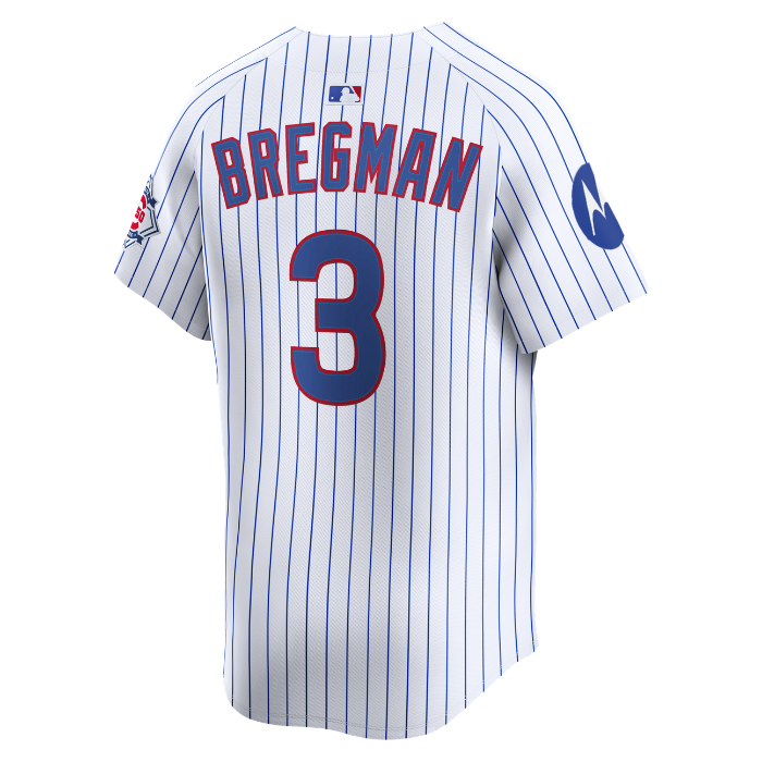 Chicago Cubs Alex Bregman Home 150th Anniversary Limited Jersey by Nike Jerseys Nike