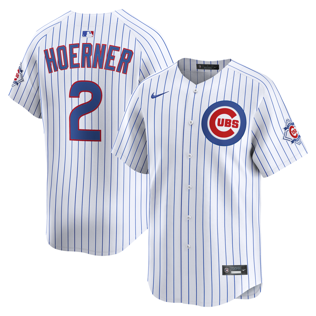 Chicago Cubs Nico Hoerner 150th Home Limited Jersey by Nike Jersey Nike