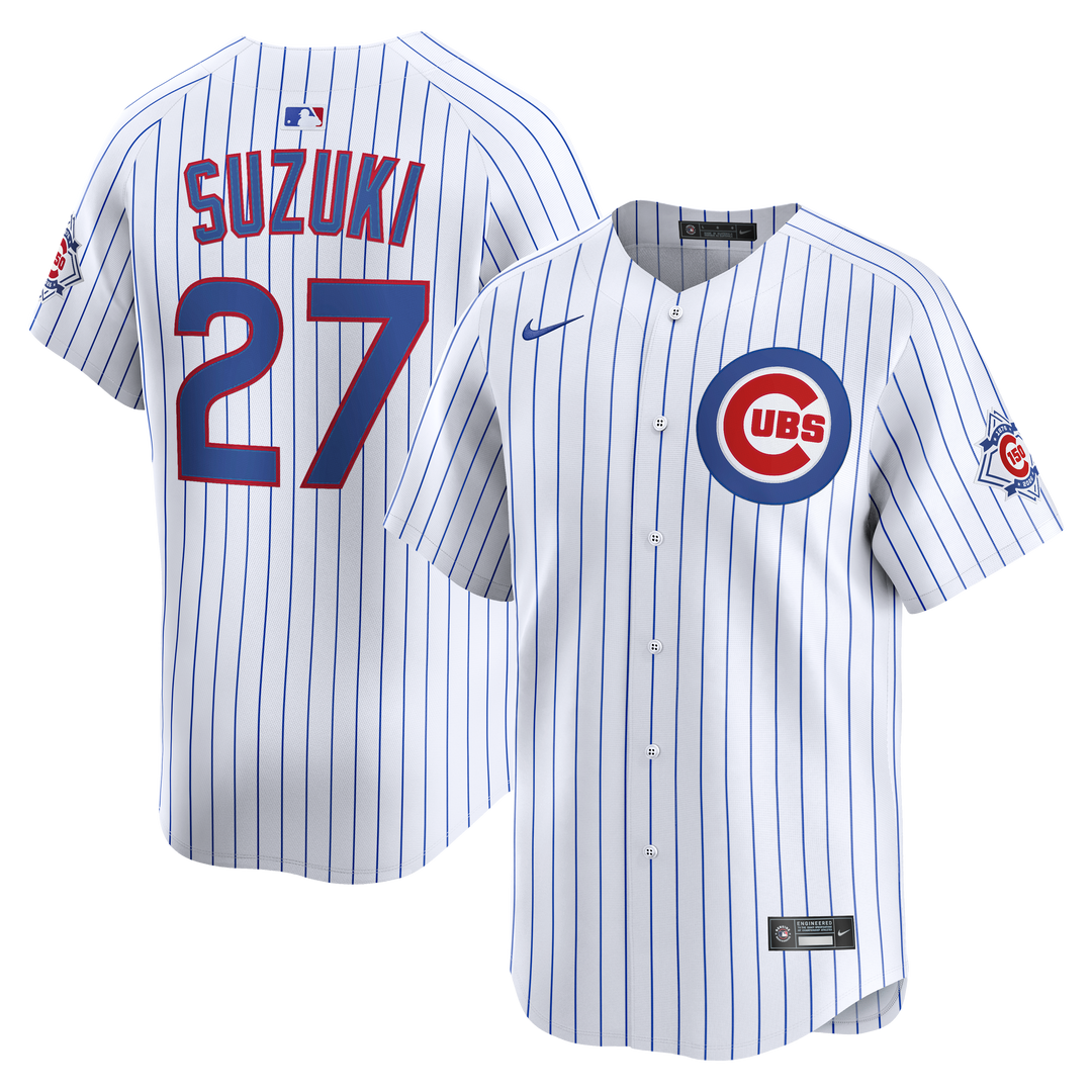 Chicago Cubs Seiya Suzuki 150th Home Limited Jersey by Nike Jersey Nike