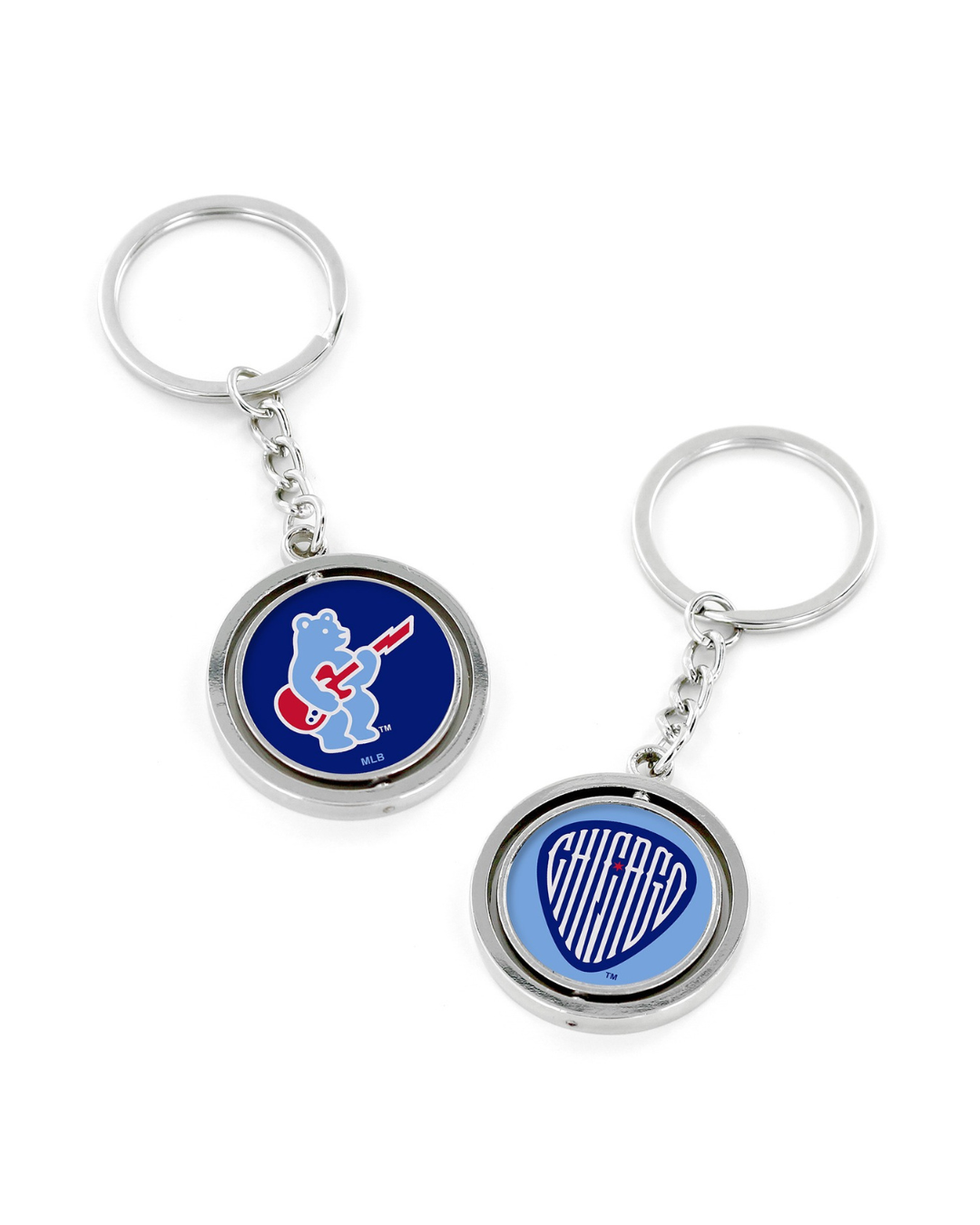Chicago Cubs Guitar Bear Fidget Spinner Keychain NOVPLSCHI AMINCO