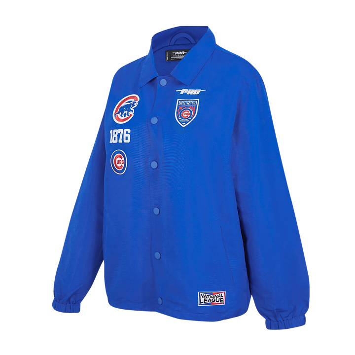 CHICAGO CUBS PRO STANDARD MEN'S FAST LANE COACH JACKET Jackets & Outerwear PRO STANDARD