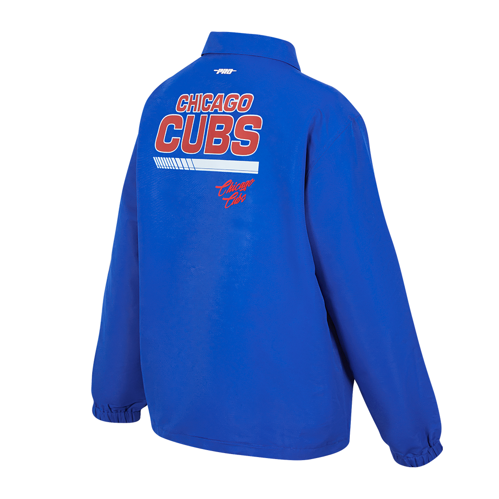 CHICAGO CUBS PRO STANDARD MEN'S FAST LANE COACH JACKET