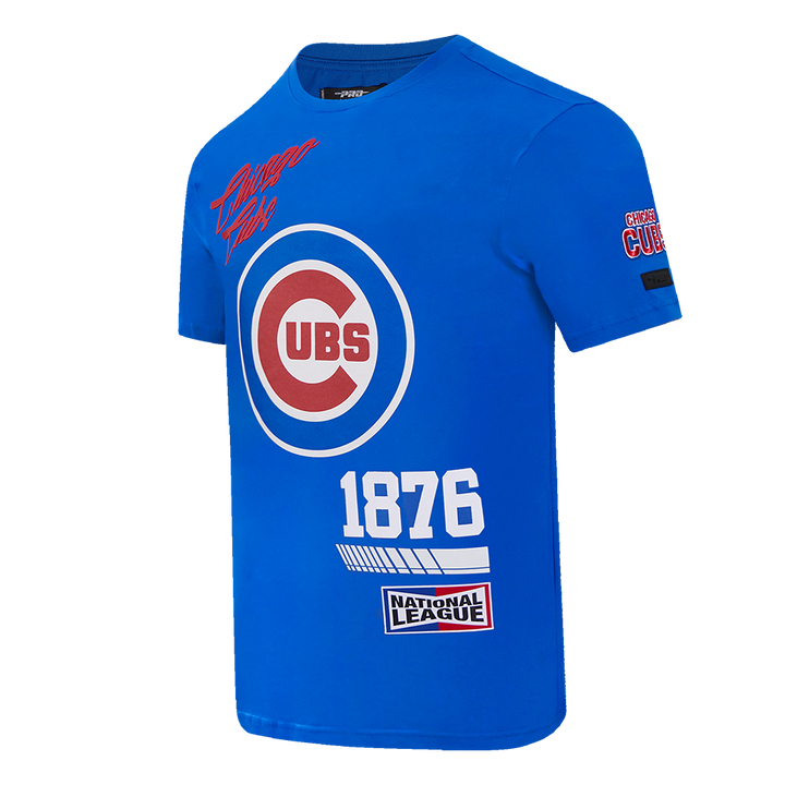 CHICAGO CUBS PRO STANDARD MEN'S FAST LANE BULLSEYE ROYAL TEE