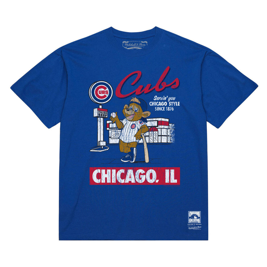 Chicago Cubs Mitchell & Ness Deli Tee Tees Mitchell & Ness
