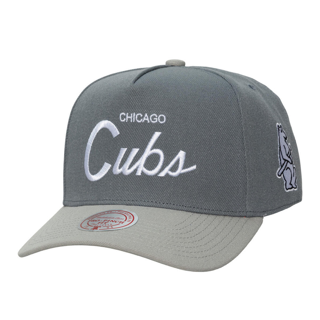Chicago Cubs Thunderstorm Head Coach Snapback Cap by Mitchell &amp; Ness Caps MITCHELL n NESS