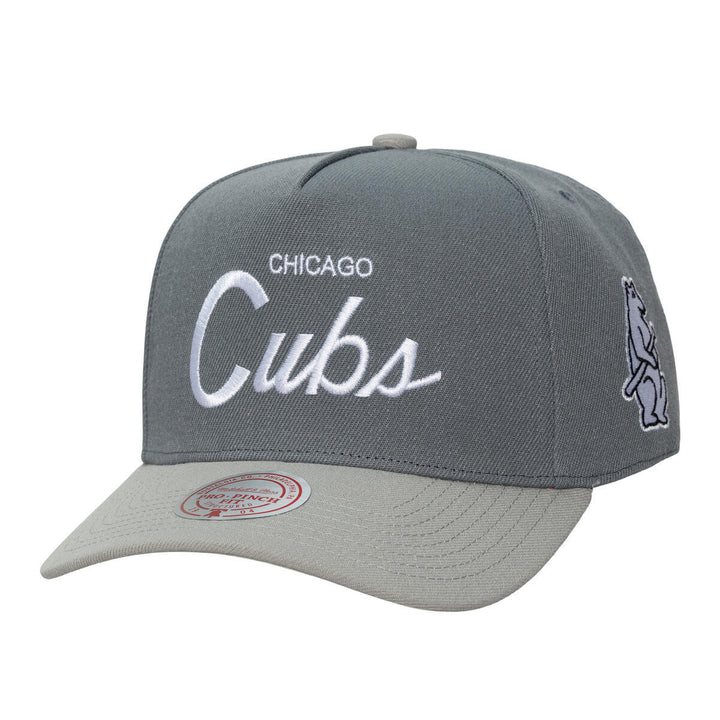 Chicago Cubs Thunderstorm Head Coach Snapback Cap by Mitchell &amp; Ness Caps MITCHELL n NESS