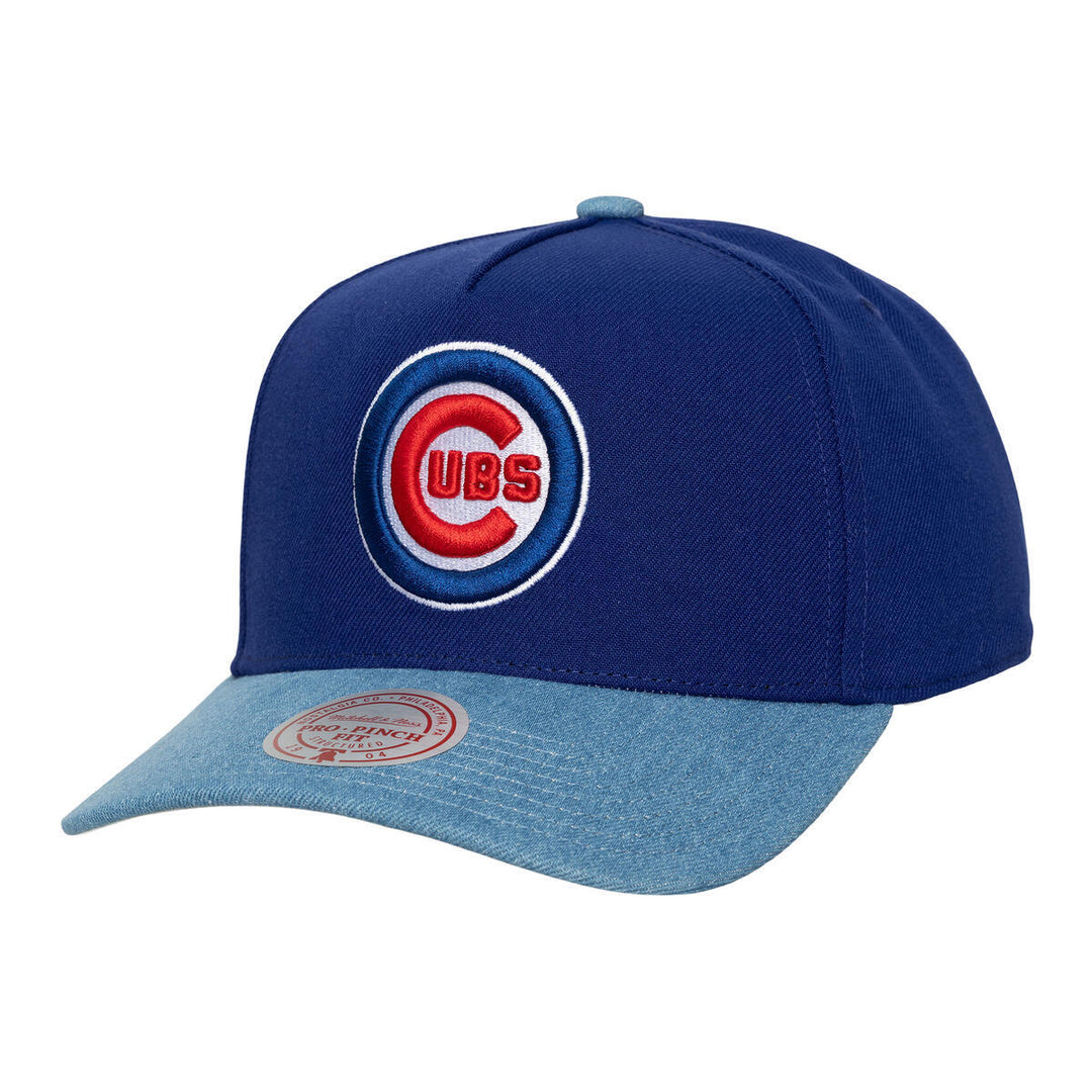 Chicago Cubs Spring Denim Snapback Cap by Mitchell & Ness Caps MITCHELL n NESS