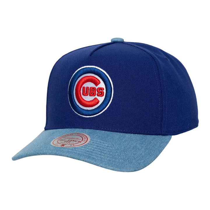 Chicago Cubs Spring Denim Snapback Cap by Mitchell &amp; Ness Caps MITCHELL n NESS