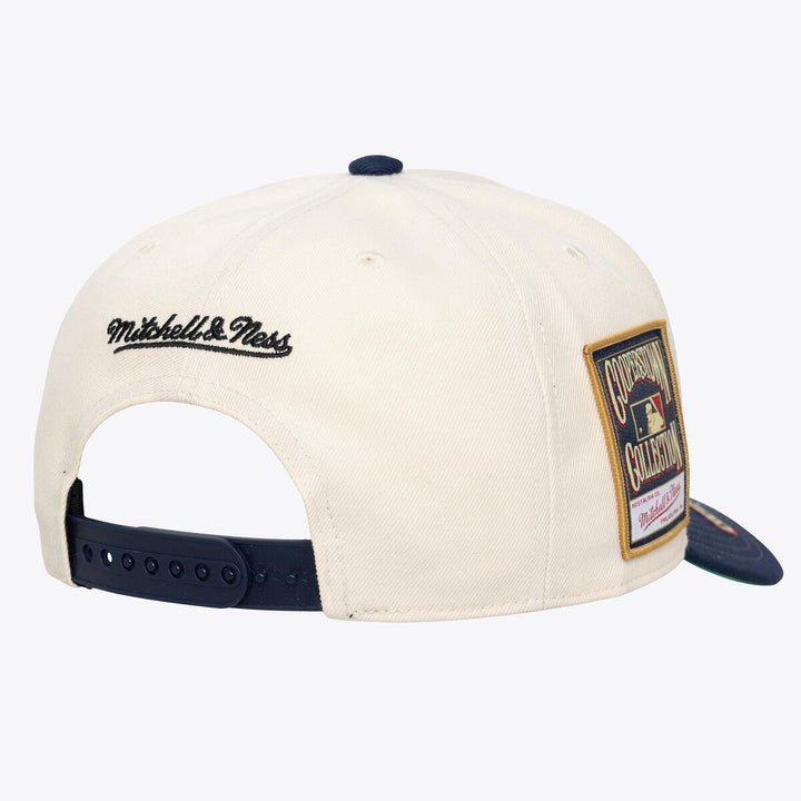Chicago Cubs World Series Champions Pro Snapback Cap in Cream by Mitchell &amp; Ness Caps MITCHELL n NESS