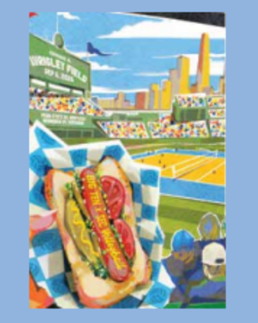 BIG 10 x SEC VOLLEYBALL HOTDOG UNISEX TEE T-Shirt MISC