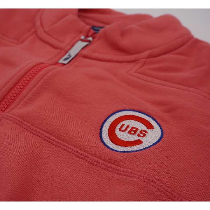 CHICAGO CUBS VINEYARD VINES ZIP JETT RED 1/2 ZIP UP Sweatshirts & Hoodies VINEYWARD VINES