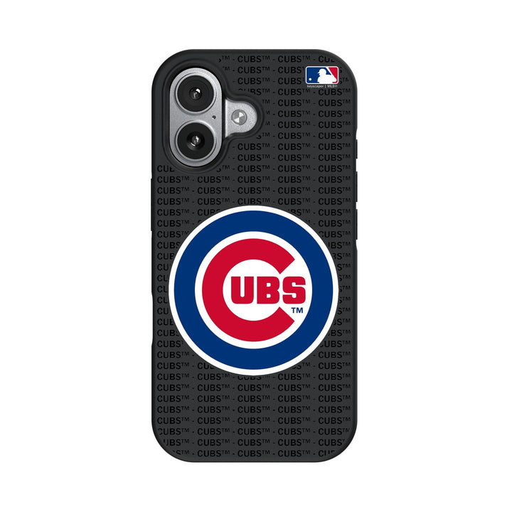 Chicago Cubs Text Backdrop Bump Phone Case for Apple iPhone 17 Series Phone Cases Keyscaper