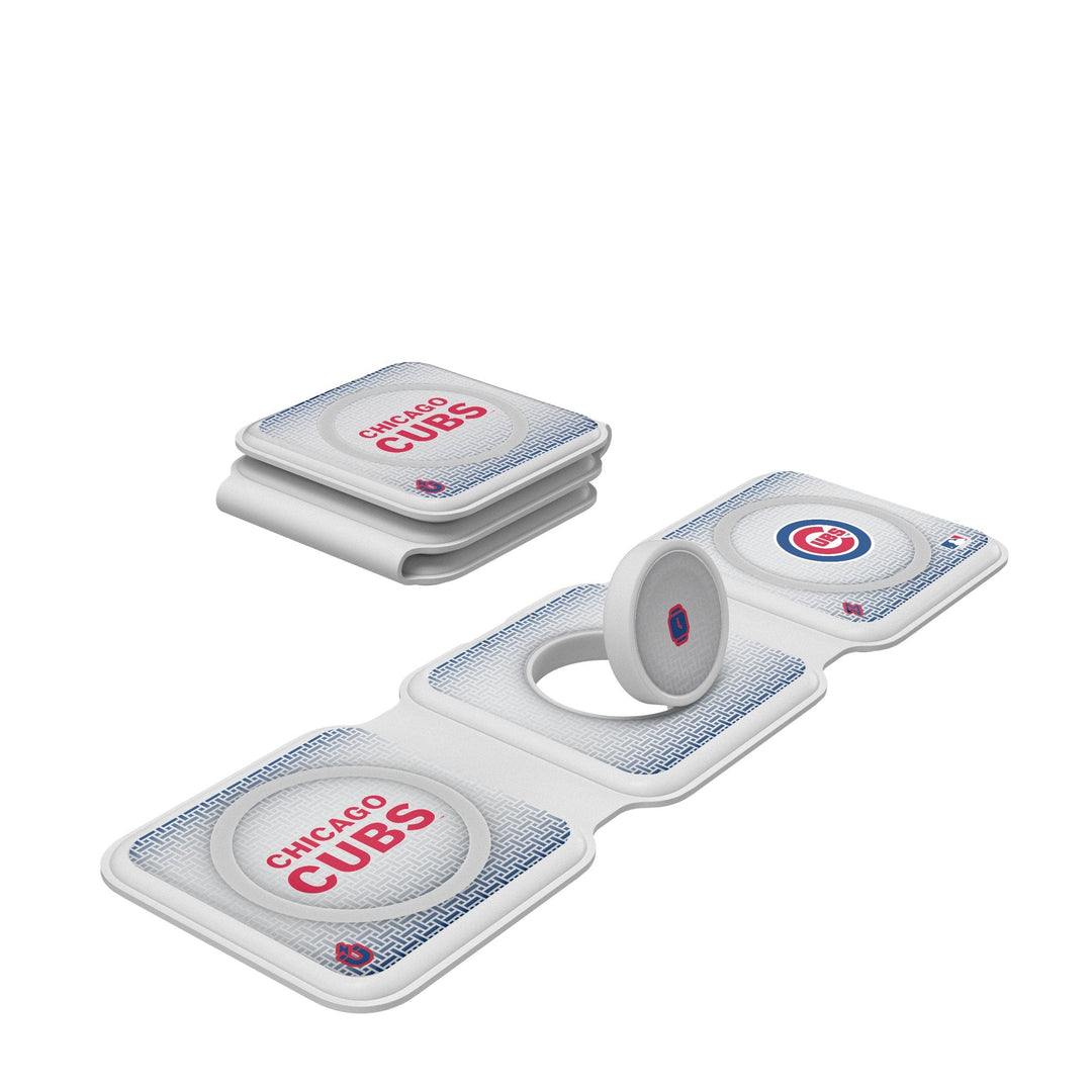 Chicago Cubs Linen Foldable 3 in 1 Charger Chargers and Powerbanks Keyscaper