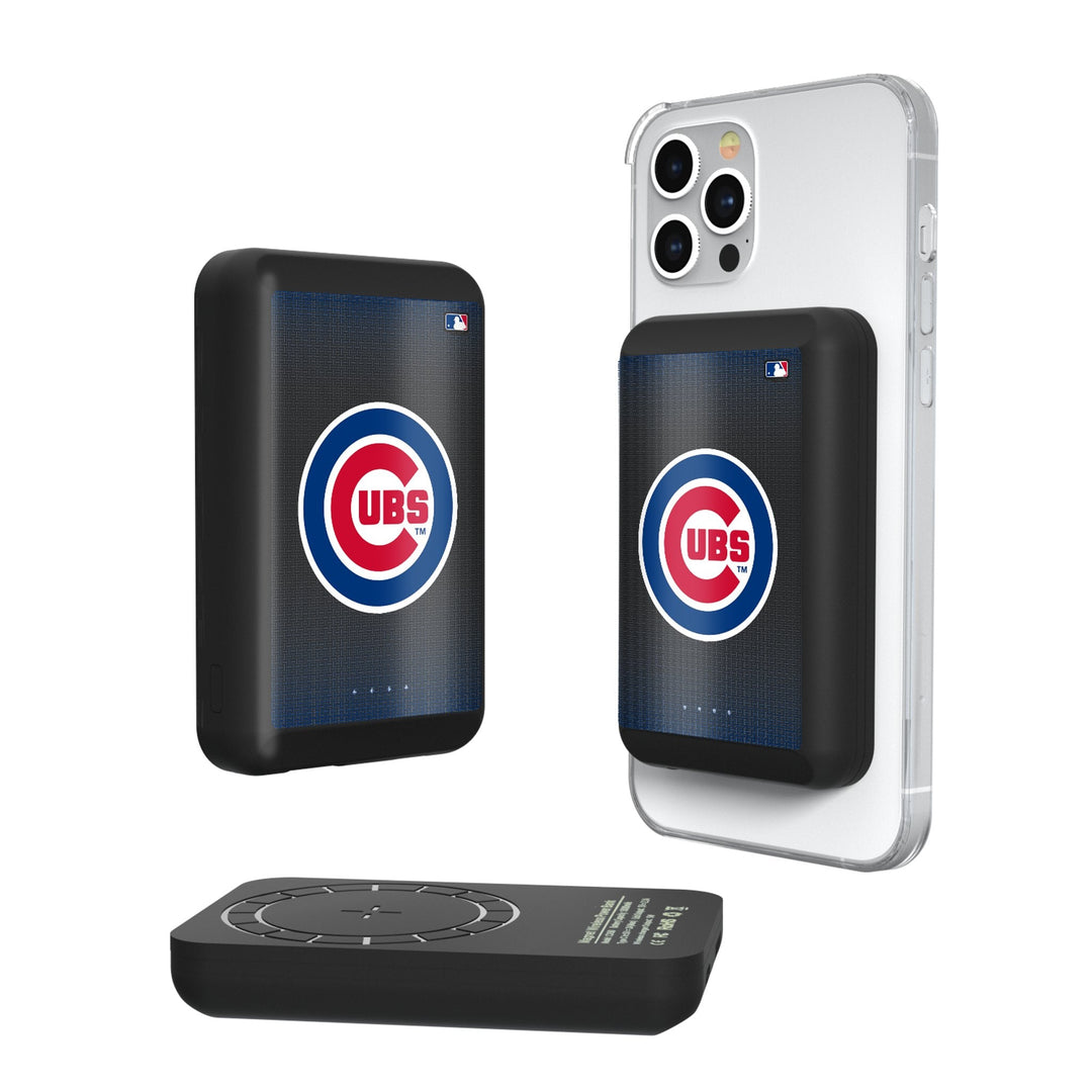 Chicago Cubs Linen Wireless Mag Power Bank Chargers and Powerbanks Keyscaper