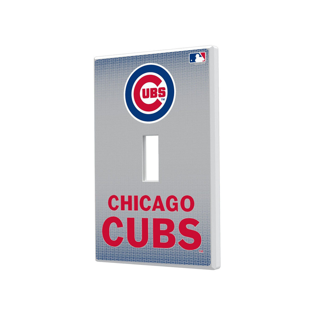 Chicago Cubs Linen Hidden-Screw Light Switch Plate Light Switch Plates Keyscaper