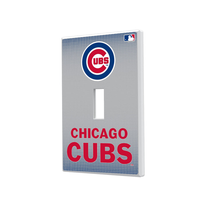 Chicago Cubs Linen Hidden-Screw Light Switch Plate Light Switch Plates Keyscaper