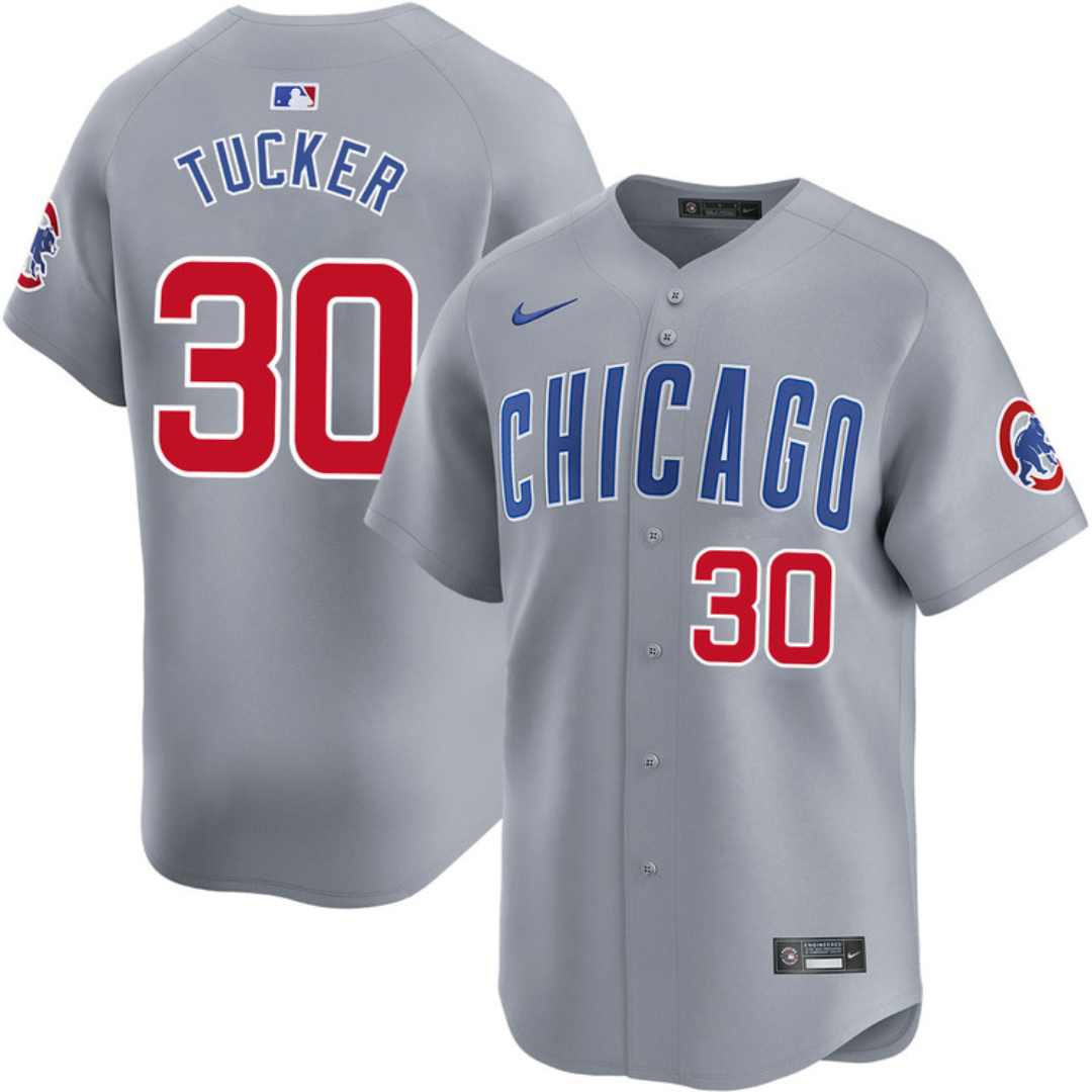 Chicago Cubs Kyle Tucker Road Limited Jersey by NIKE Jerseys NIKE