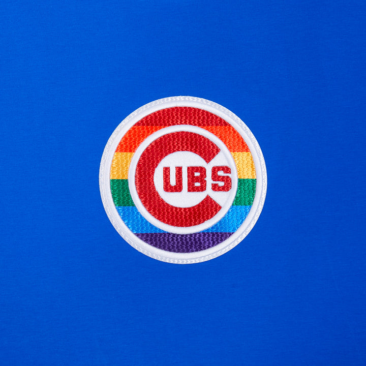 Chicago Cubs Rainbow Bullseye Pride Tee in Royal Blue by Pro Standard