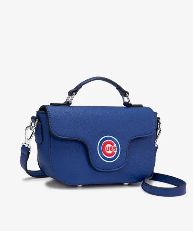 Chicago Cubs Logo Flap Crossbody Bag in Royal by Montana West