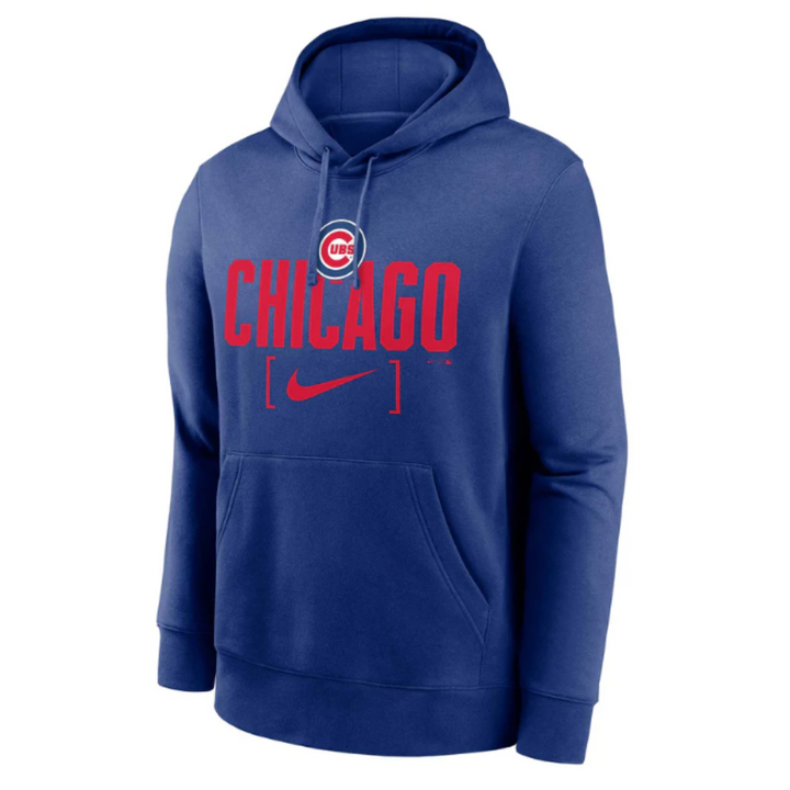 CHICAGO CUBS NIKE MEN'S BULLESYE SLACK BLUE HOODIE