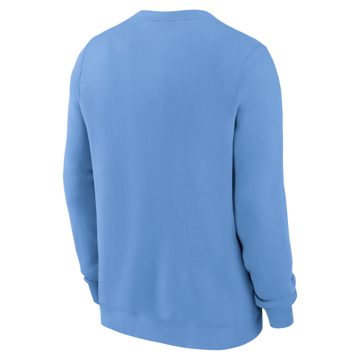 Chicago Cubs Nike Twill Crewneck Sweatshirt in Light Blue Sweatshirts &amp; Hoodies NIKE USA