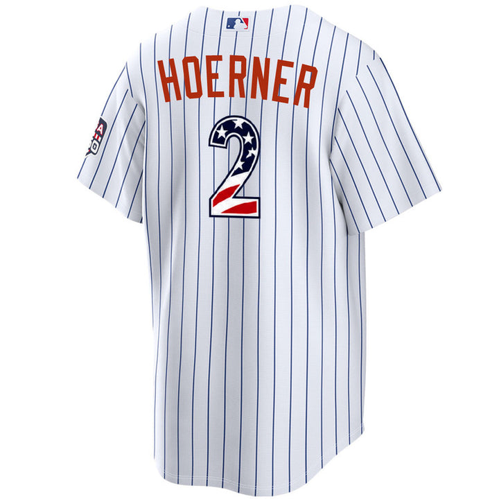 Chicago Cubs Nico Hoerner Home USA 250 Jersey by Nike50