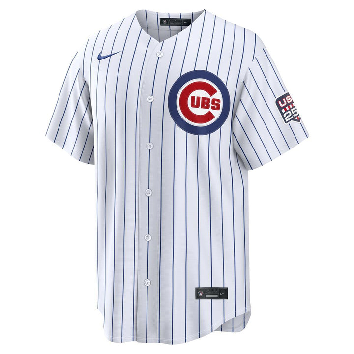 Chicago Cubs Dansby Swanson Home USA 250 Jersey by Nike