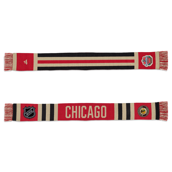 Chicago Blackhawks Fanatics 2025 NHL Winter Classic Scarf Accessories FANATICS