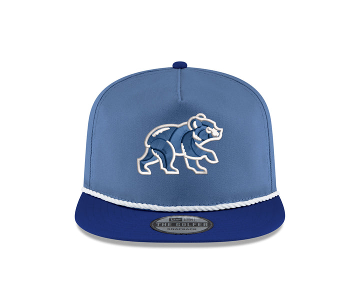 CHICAGO CUBS NEW ERA WALKING BEAR TWO TONE BLUE GOLFER CAP Caps NEW ERA CAP COMPANY INC