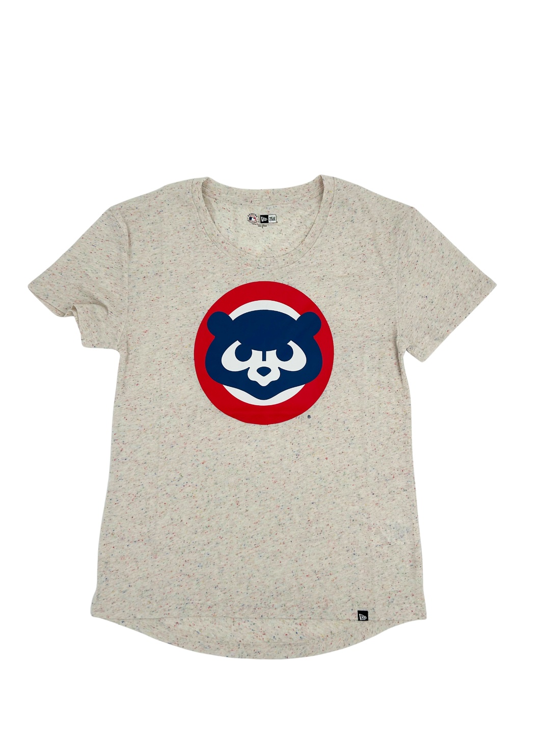 Chicago Cubs New Era Women's Ivory Open Back Tee Short Sleeve Tees NEW ERA CAP COMPANY INC