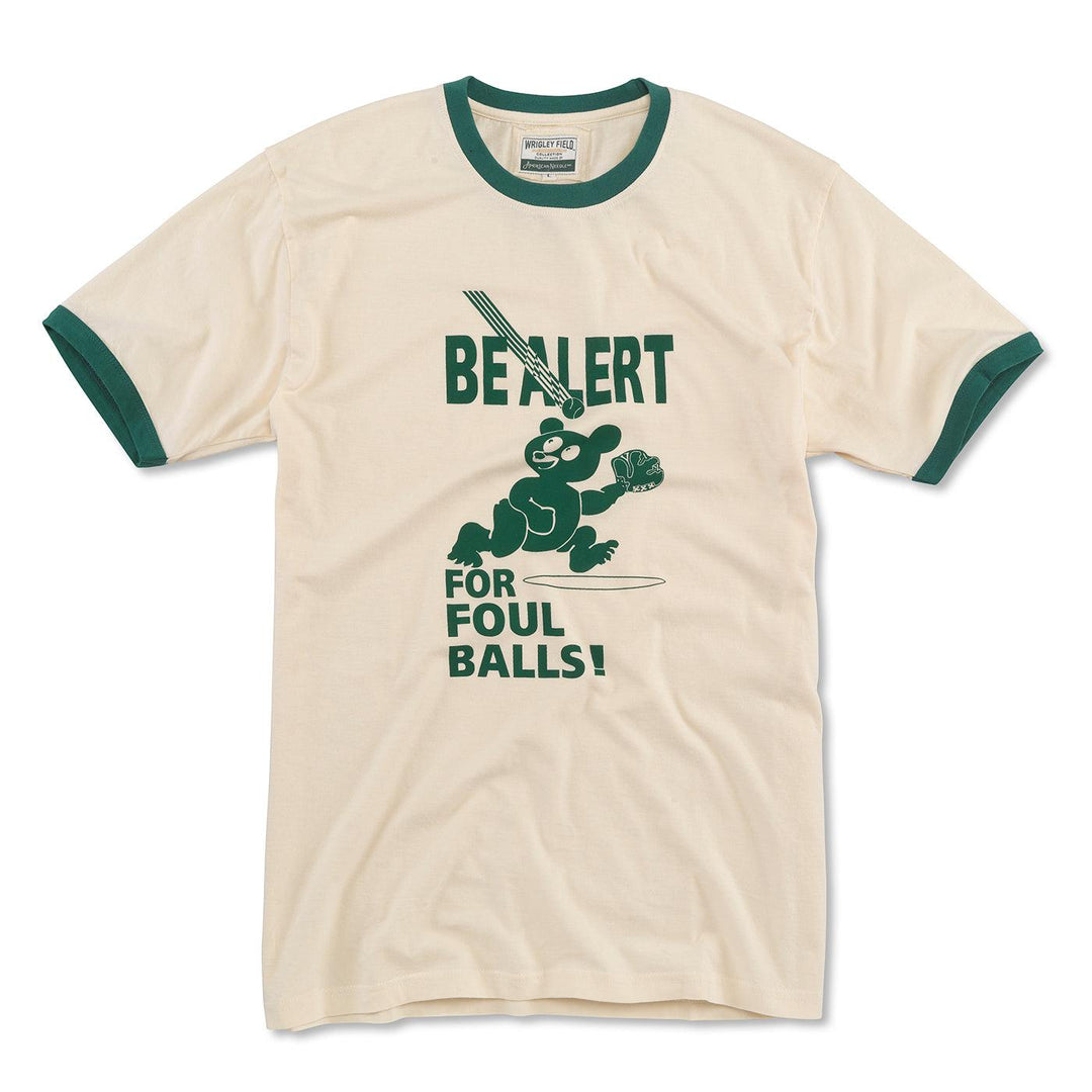 WRIGLEY FIELD AMERICAN NEEDLE FOUL BALL RINGER TEE Short Sleeve Tees RED JACKET