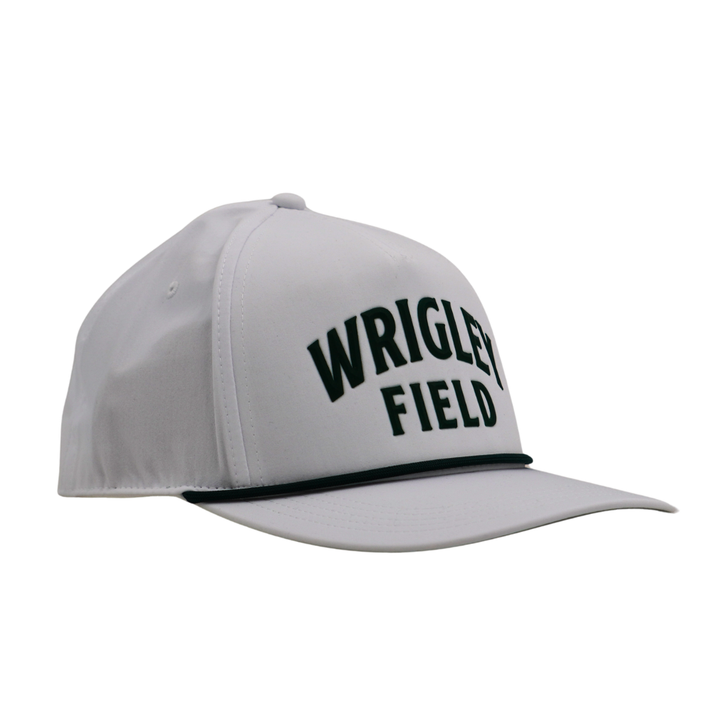 Wrigley Field Snapback Cap in White and Green by American Needle Caps AMERICAN NEEDLE
