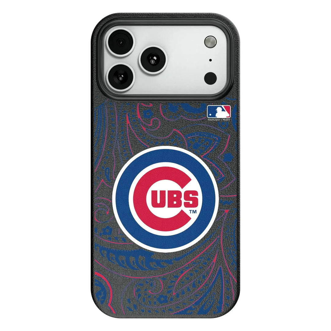Chicago Cubs Paisley MagSafe Compatible Phone Case for Apple iPhone Phone Cases Keyscaper
