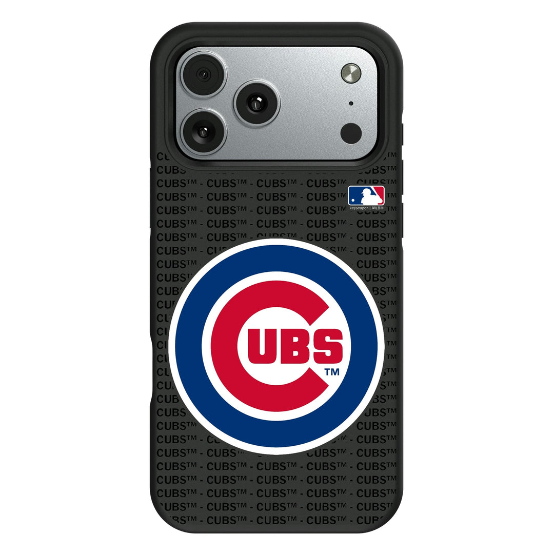 Chicago Cubs Text Backdrop Bump Phone Case Phone Cases Keyscaper