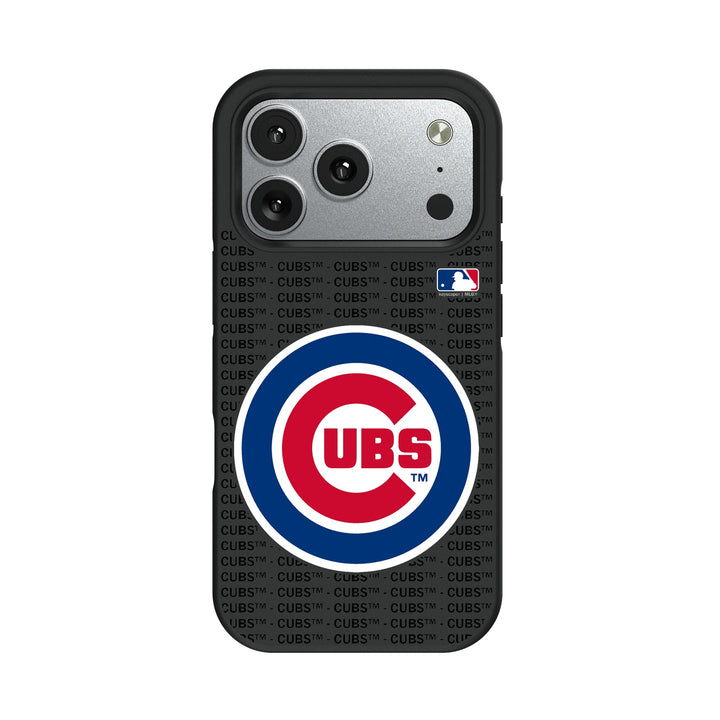 Chicago Cubs Text Backdrop Bump Phone Case Phone Cases Keyscaper
