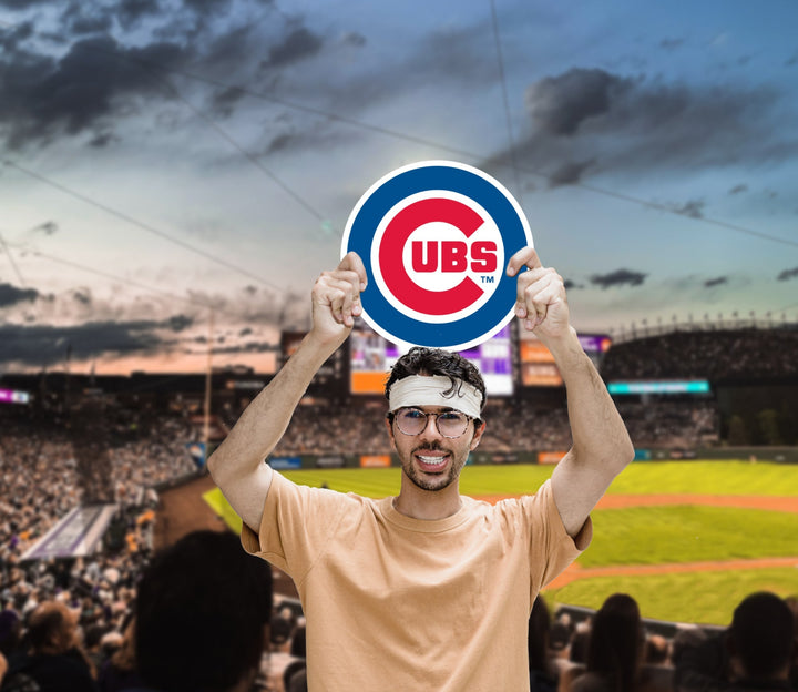 Logo - Big Head - Official MLB - Chicago Cubs - Foam Core Cutout