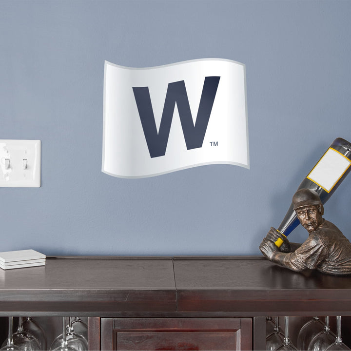 Chicago Cubs - RealBig "W" Flag Collection - Official MLB - Reusable Vinyl Wall Decals