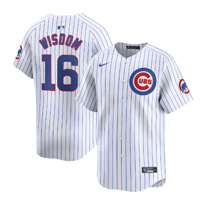 CHICAGO CUBS NIKE PATRICK WISDOM HOME LIMITED JERSEY