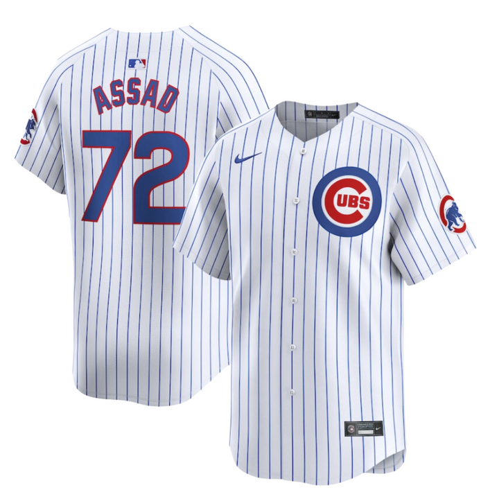 CHICAGO CUBS NIKE MEN'S JAVIER ASSAD HOME LIMITED JERSEY