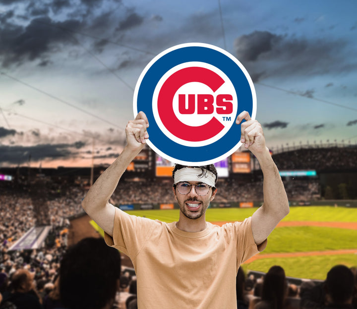 Logo - Big Head - Official MLB - Chicago Cubs - Foam Core Cutout