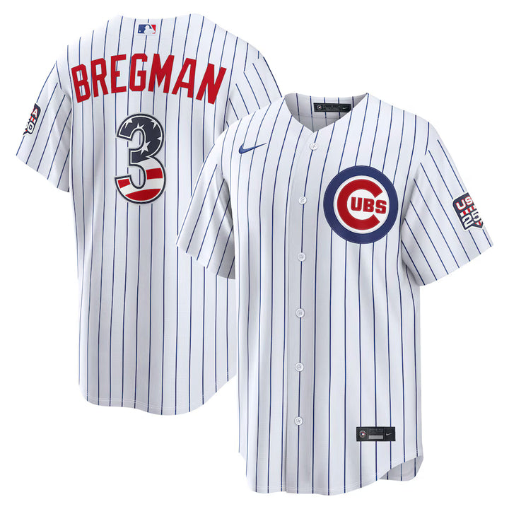 Chicago Cubs Alex Bregman Home USA 250 Jersey by Nike Jerseys Nike
