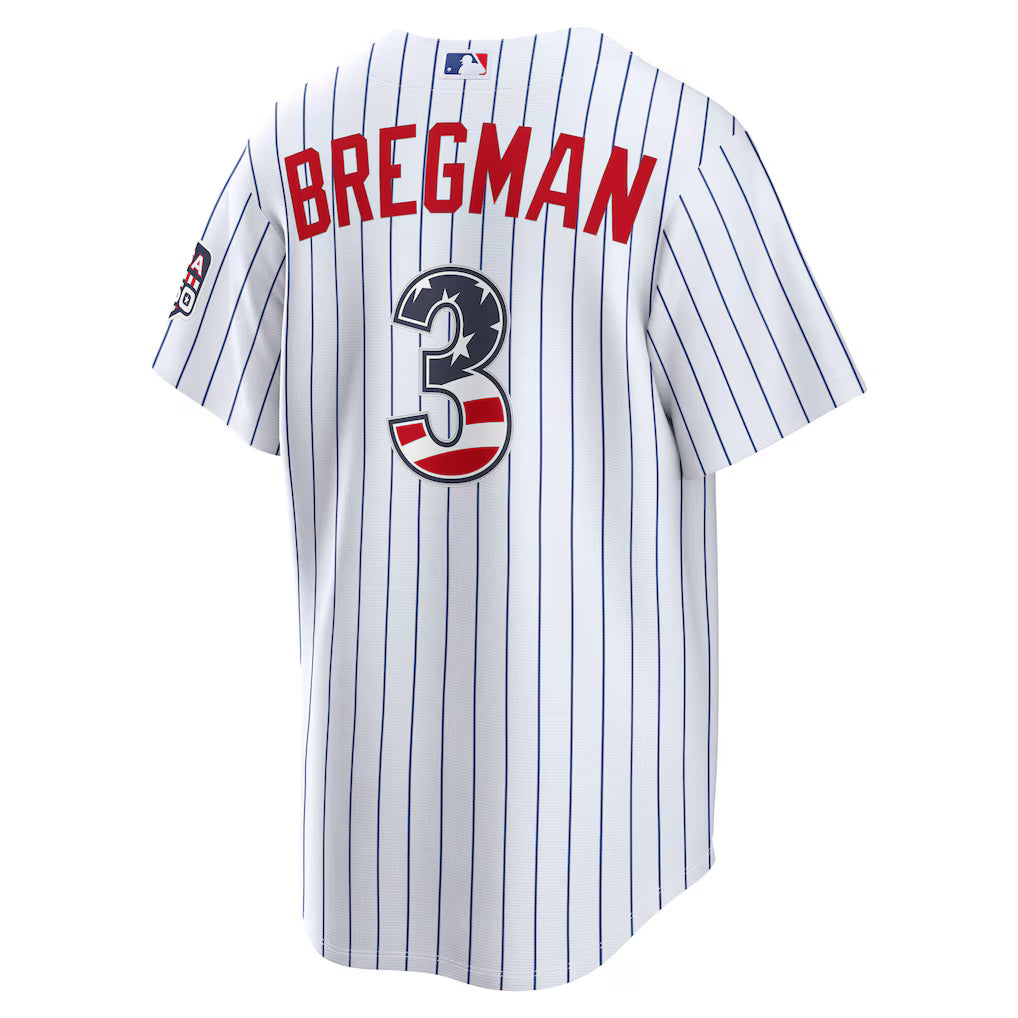Chicago Cubs Alex Bregman Home USA 250 Jersey by Nike Jerseys Nike