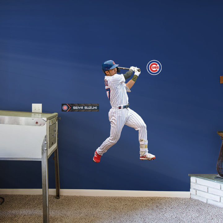 Seiya Suzuki - RealBig Home Collection - Official MLB - Chicago Cubs - Reusable Vinyl Wall Decals